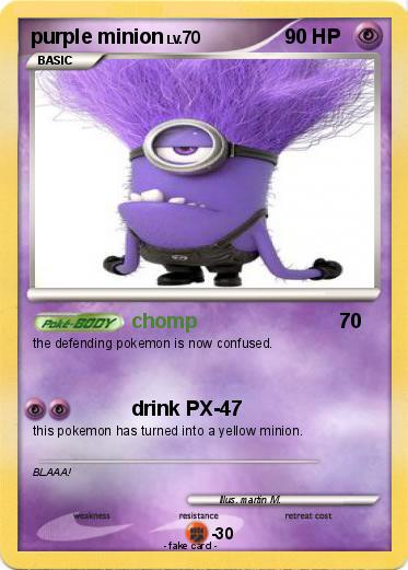 Pokemon purple minion