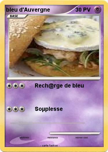 Pokemon bleu d'Auvergne