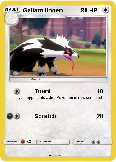 Pokemon Galiarn linoen