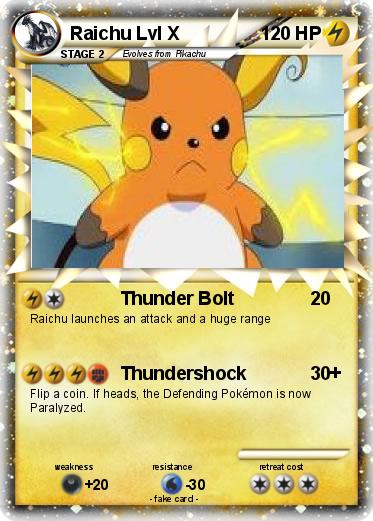 Pokemon Raichu Lvl X