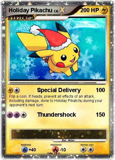Pokemon Holiday Pikachu
