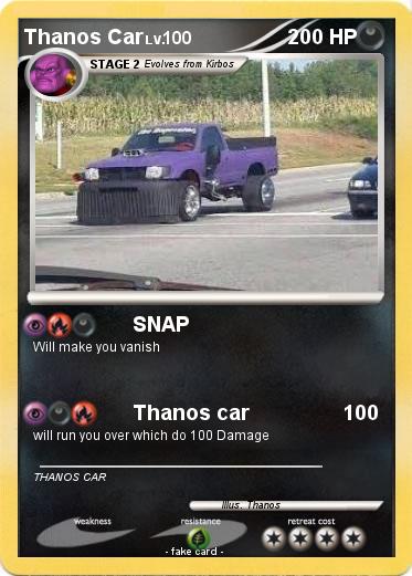 Pokemon Thanos Car