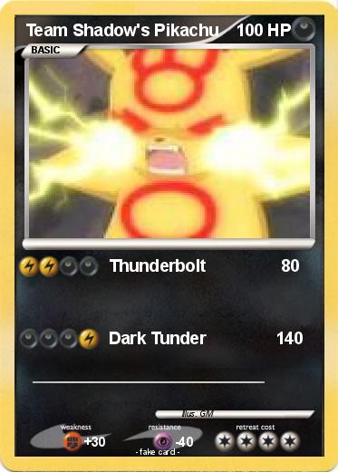 Pokemon Team Shadow's Pikachu