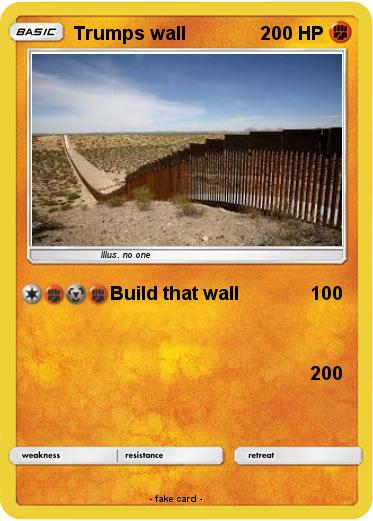 Pokemon Trumps wall