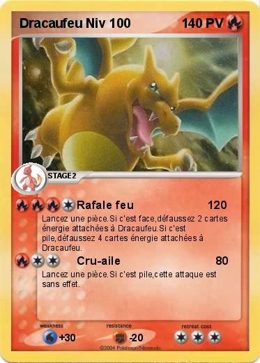 Pokemon Dracaufeu Niv 100