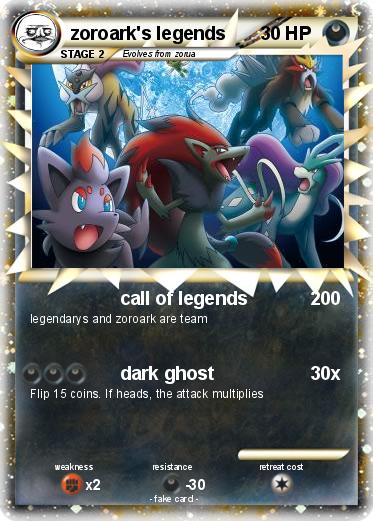 Pokemon zoroark's legends