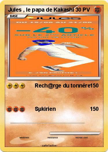 Pokemon Jules , le papa de Kakashi