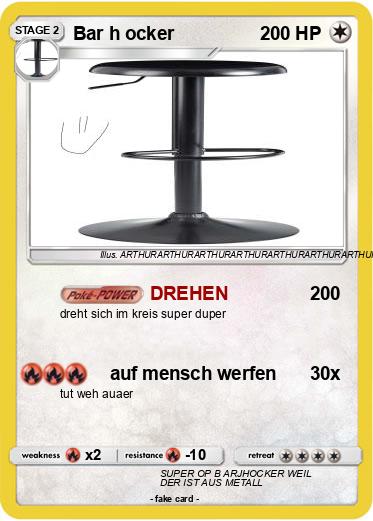 Pokemon Bar h ocker