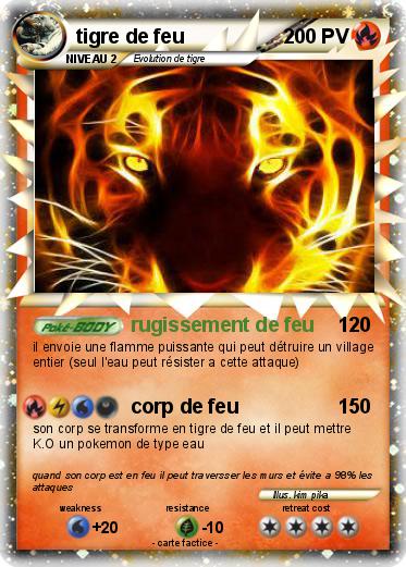 Pokemon tigre de feu