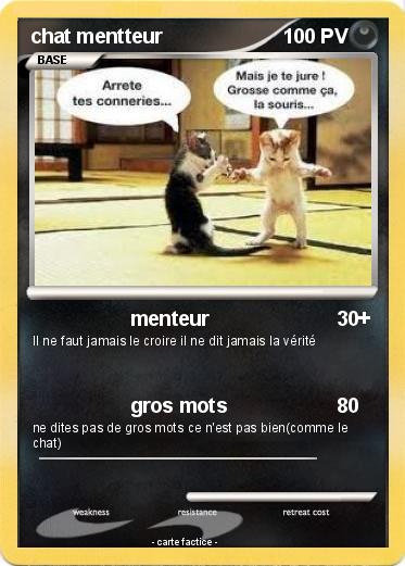Pokemon chat mentteur