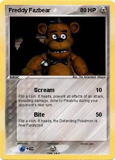 Pokemon Freddy Fazbear