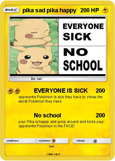 Pokemon pika sad pika happy