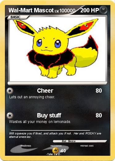 Pokemon Wal-Mart Mascot