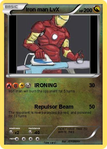 Pokemon Iron man LvX