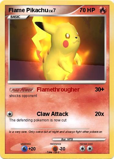 Pokemon Flame Pikachu