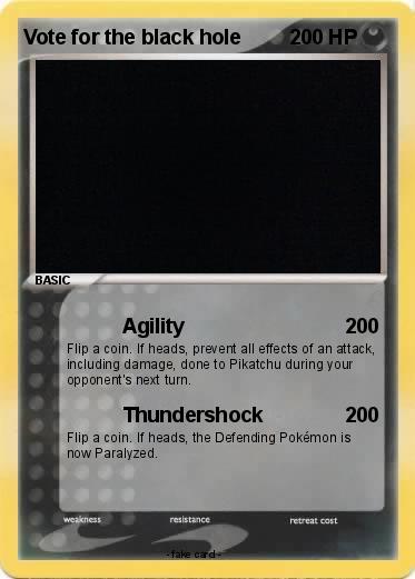 Pokemon Vote for the black hole