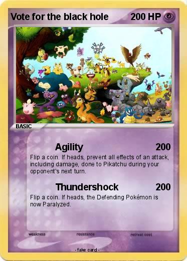 Pokemon Vote for the black hole