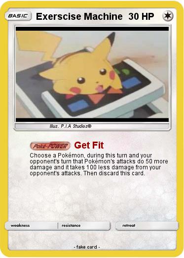 Pokemon Exerscise Machine