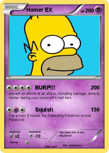 Pokemon Homer EX
