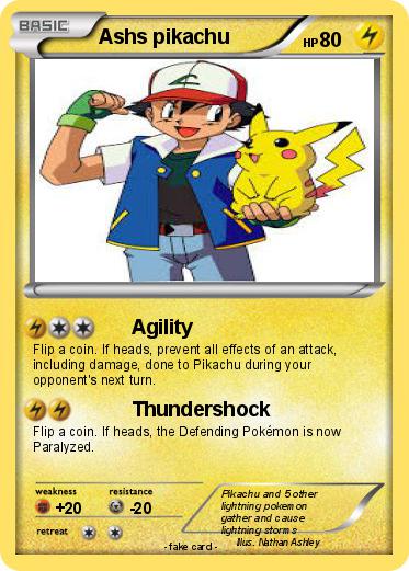 Pokemon Ashs pikachu