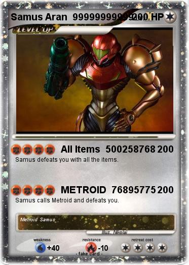 Pokemon Samus Aran  99999999999