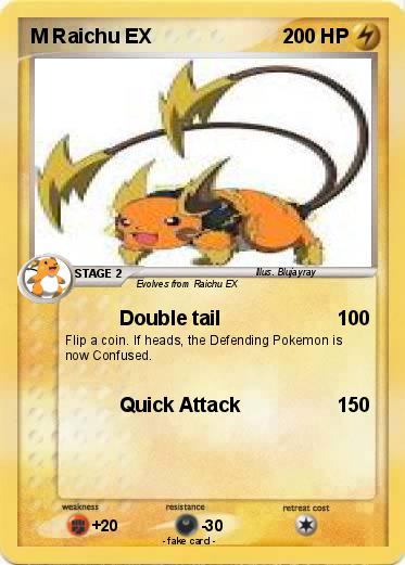 Pokemon M Raichu EX