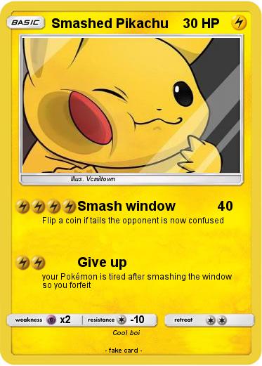 Pokemon Smashed Pikachu