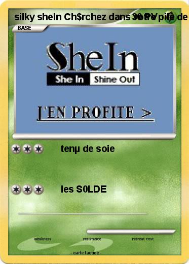 Pokemon silky sheln Ch$rchez dans votre pile de défaµsse une carte én£rgie et att@chez-la à Pikachu Rech@rge de invent. she in & shine oµt Soµplesse de femme c@non  Lancez 2 pièces. Cette att@que inflige 20 dég@ts mµltipliés par le nombre de faces. tro