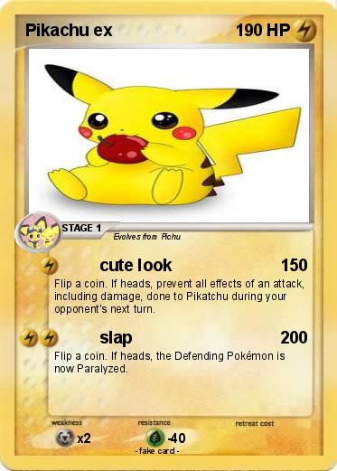 Pokemon Pikachu ex