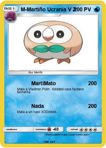 Pokemon M-Martiño Ucrania V Z