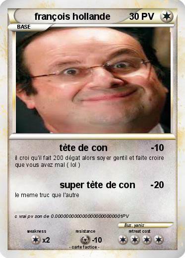 Pokemon françois hollande