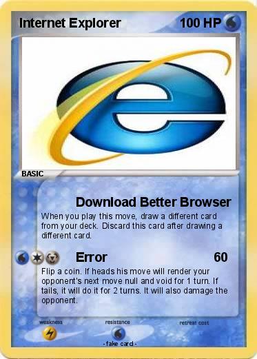 Pokemon Internet Explorer