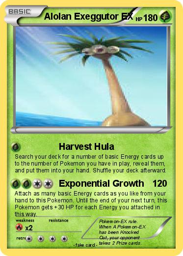 Pokemon Alolan Exeggutor EX