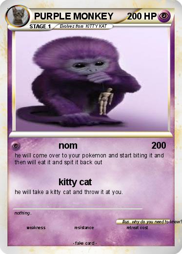 Pokemon PURPLE MONKEY