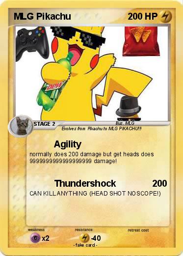 Pokemon MLG Pikachu