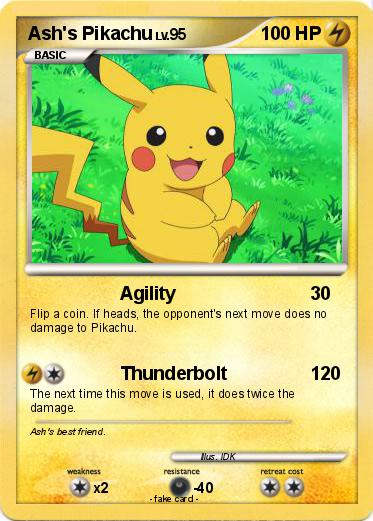 Pokemon Ash's Pikachu