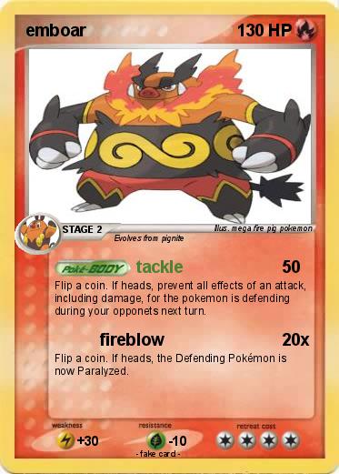 Pokemon emboar