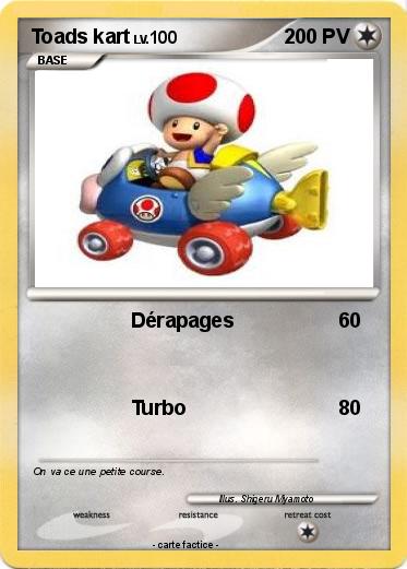Pokemon Toads kart