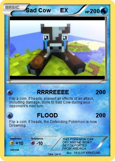 Pokemon Sad Cow      EX