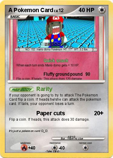 Pokemon A Pokemon Card