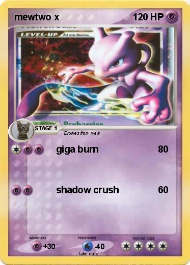 Pokemon mewtwo x