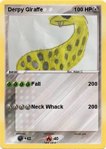 Pokemon Derpy Giraffe