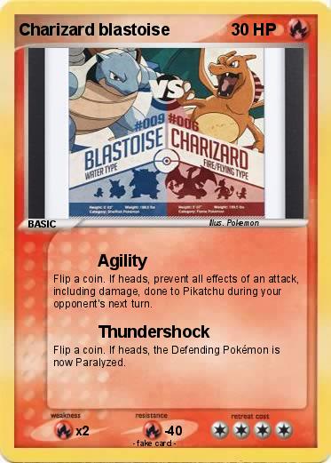 Pokemon Charizard blastoise