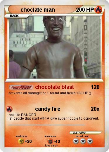 Pokemon choclate man