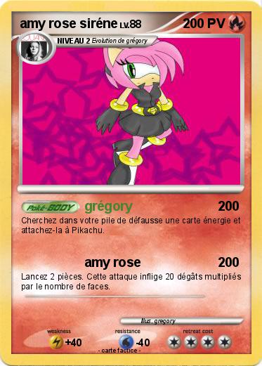 Pokemon amy rose siréne