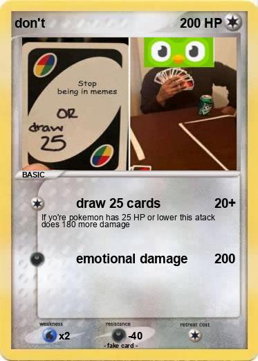 Pokemon don't