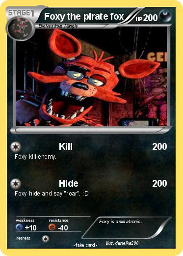 Pokemon Foxy the pirate fox