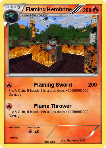 Pokemon Flaming Herobrine