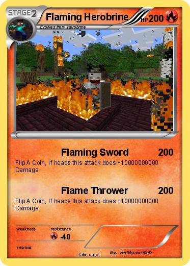 Pokemon Flaming Herobrine