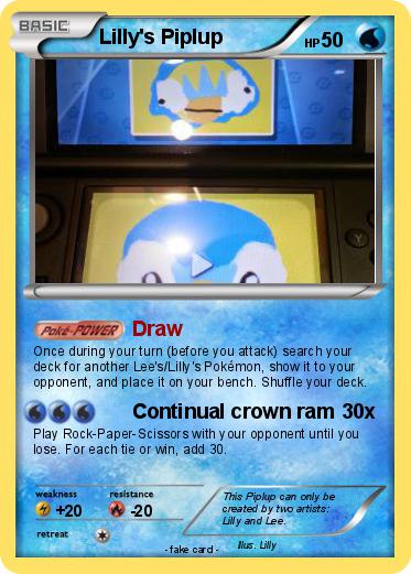 Pokemon Lilly's Piplup